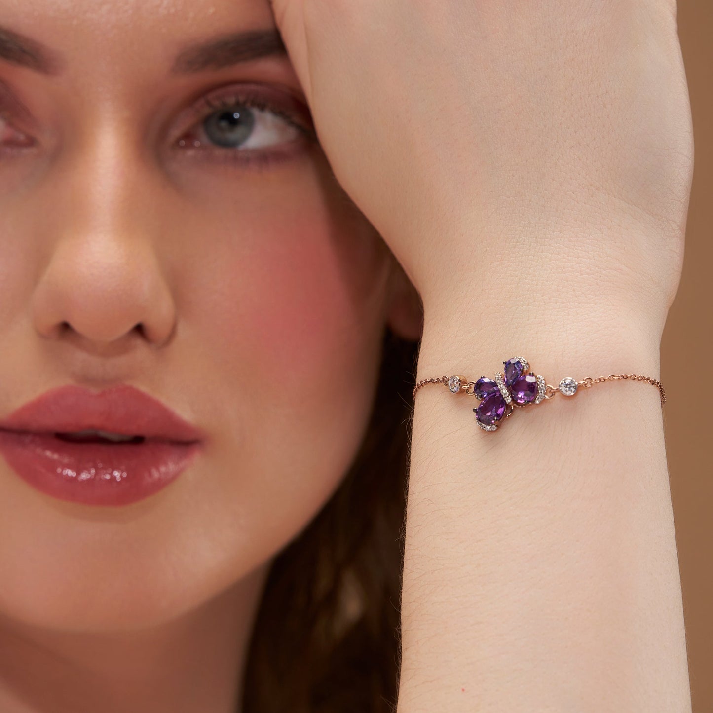 Butterfly Silver Charm Bracelet