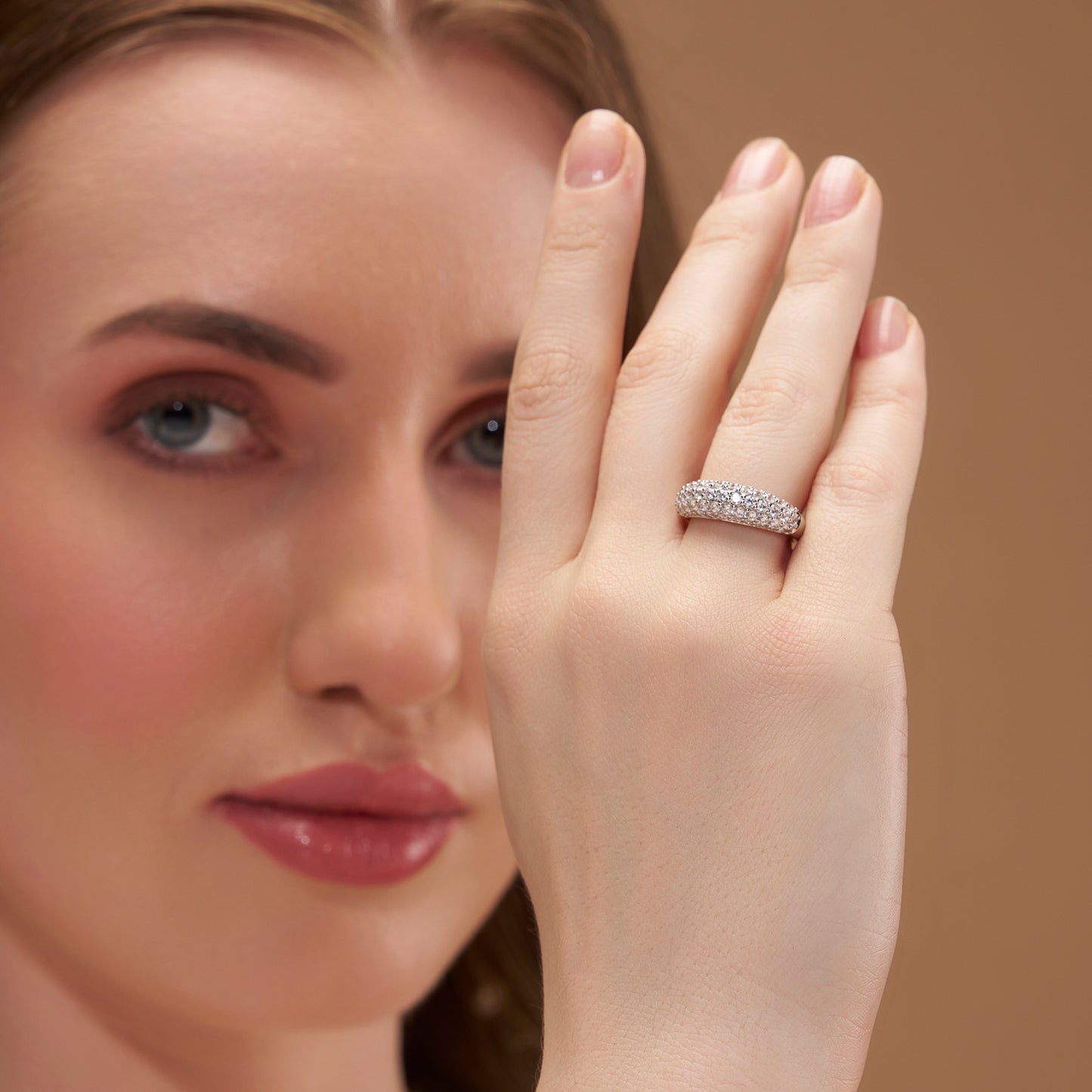 Timeless Pave Silver Band - KYMEE