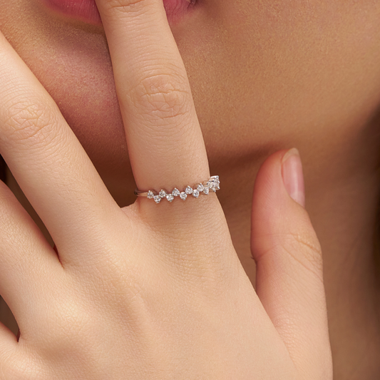 Diamond Setting Stacking Ring - KYMEE
