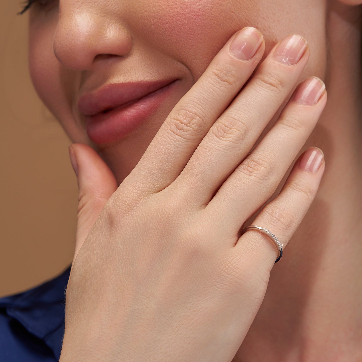 Half Eternity Diamond Band - KYMEE