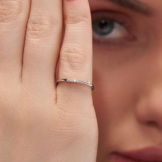 Half Eternity Diamond Band - KYMEE