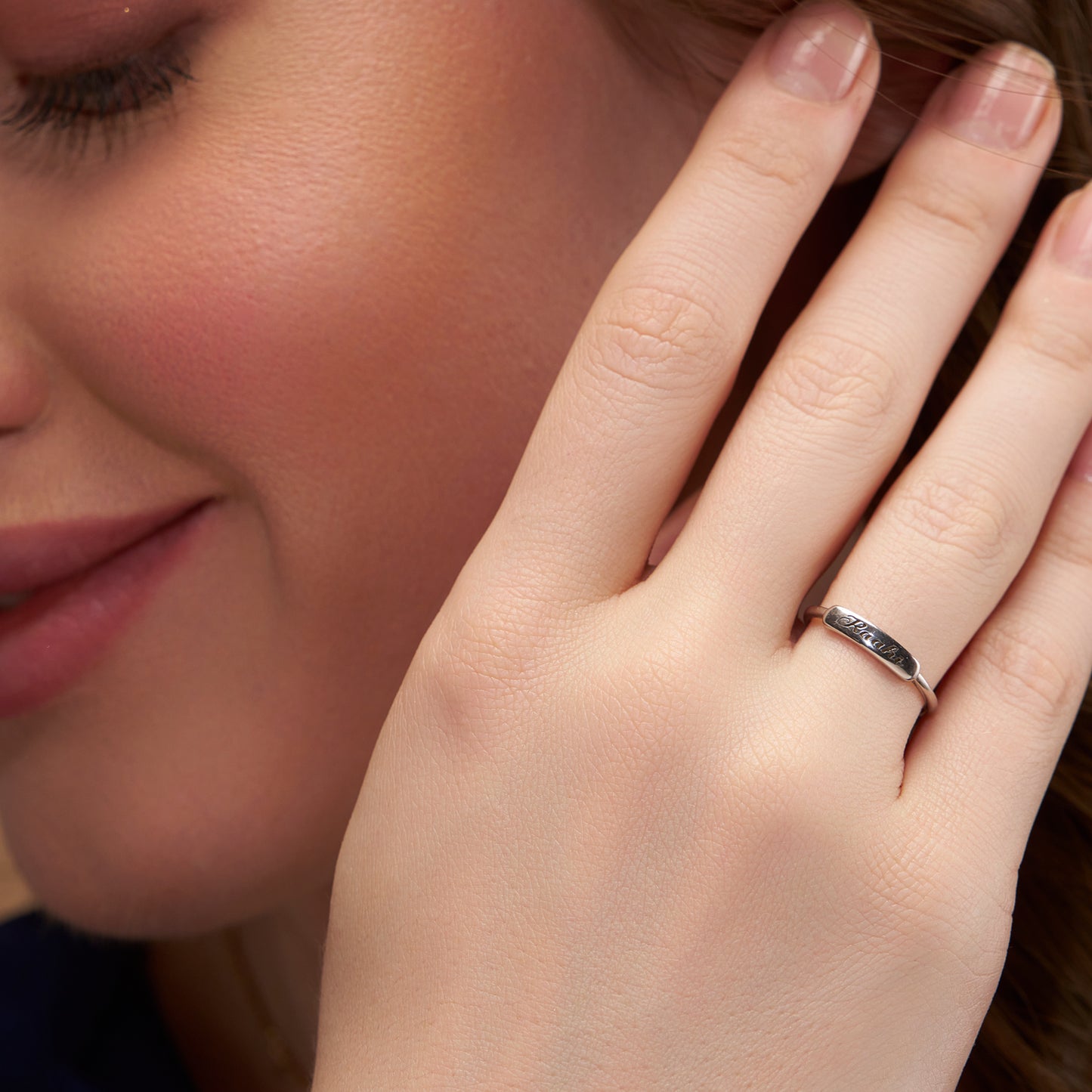 Custom Name Engraved Ring