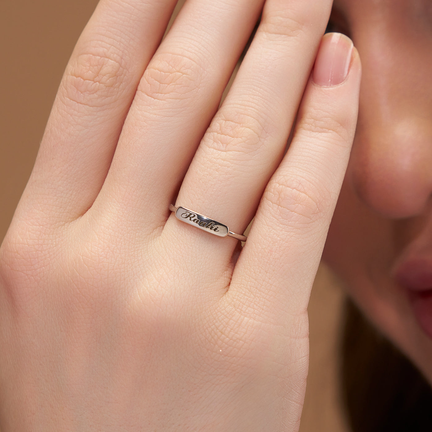 Custom Name Engraved Ring