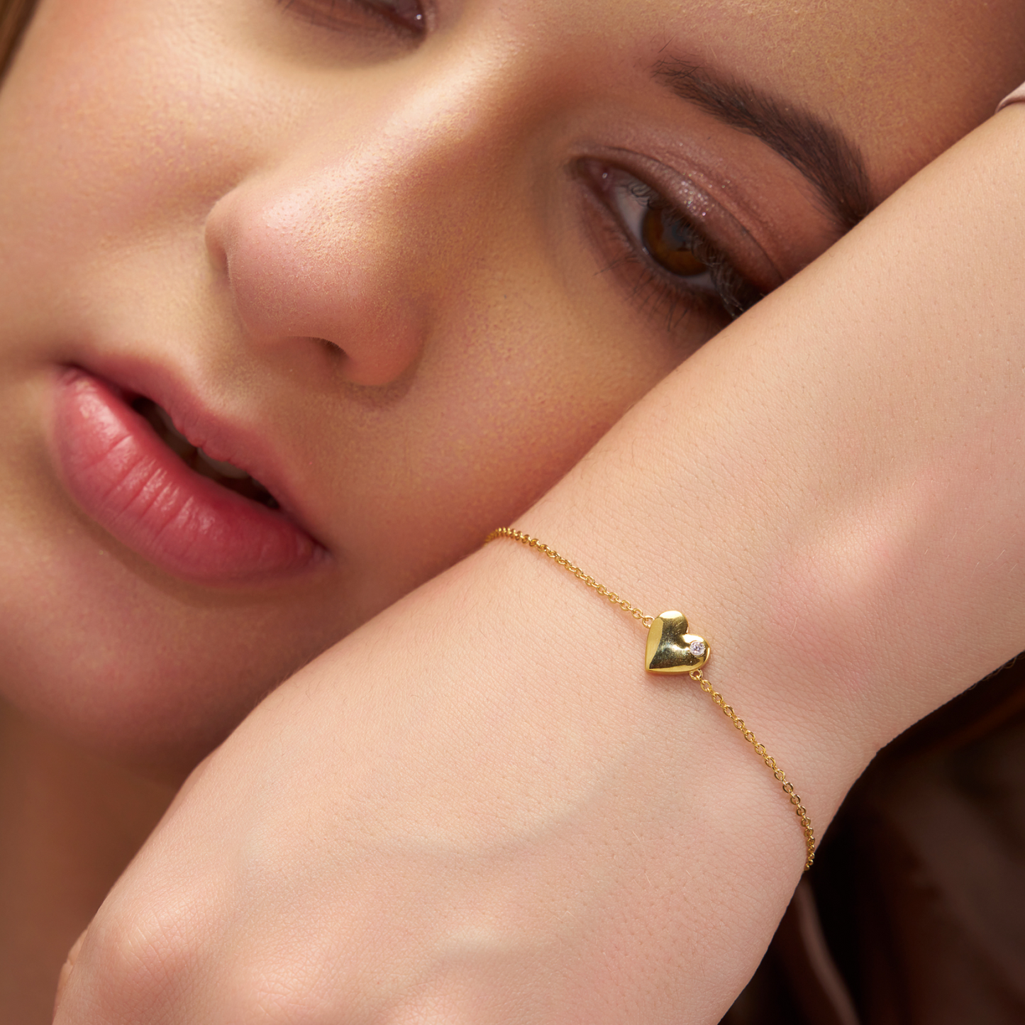 Silver Love Charm Bracelet - KYMEE