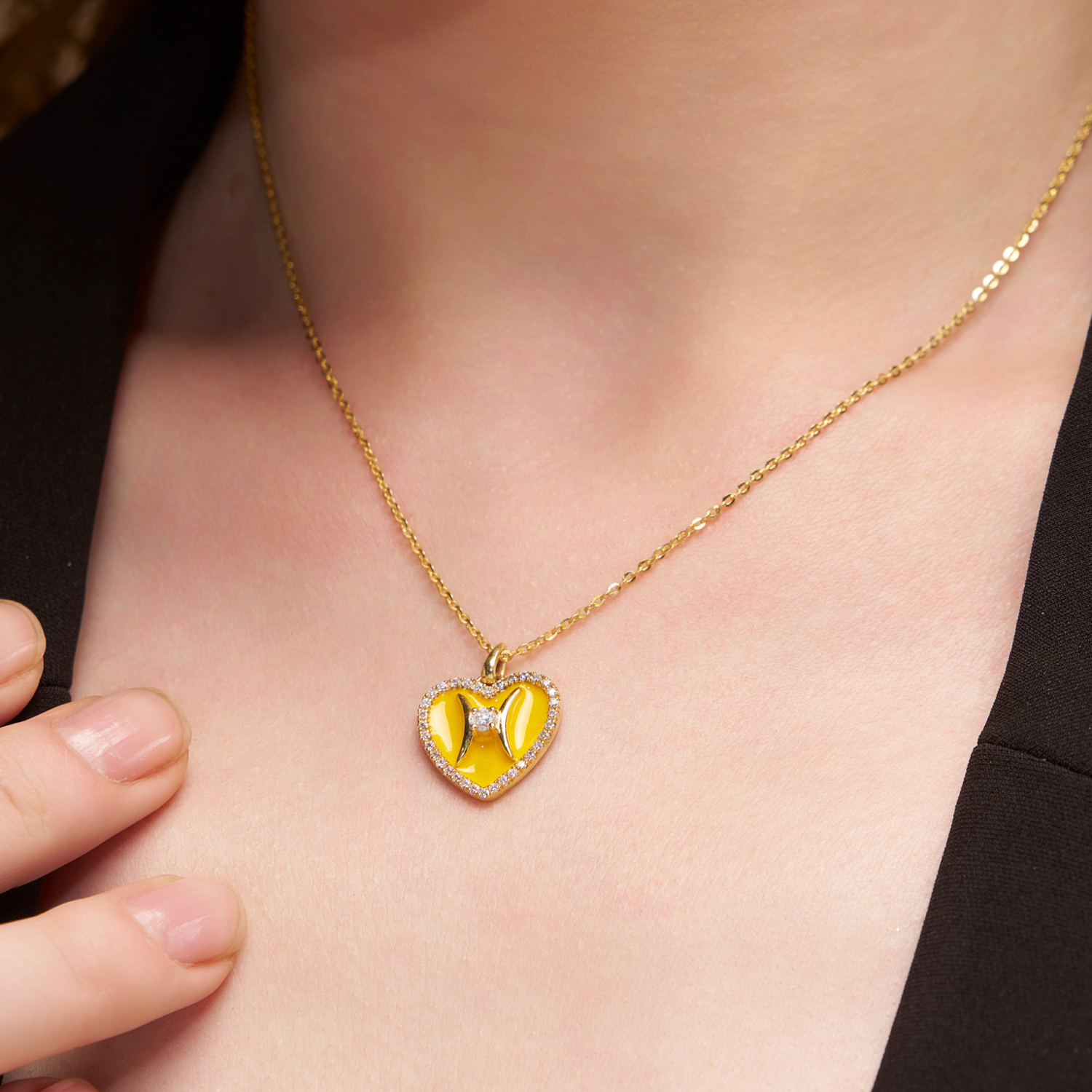 Pisces Heart Necklace - KYMEE