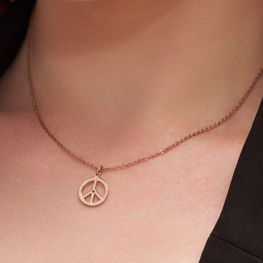 Harmony Peace Symbol Necklace - KYMEE