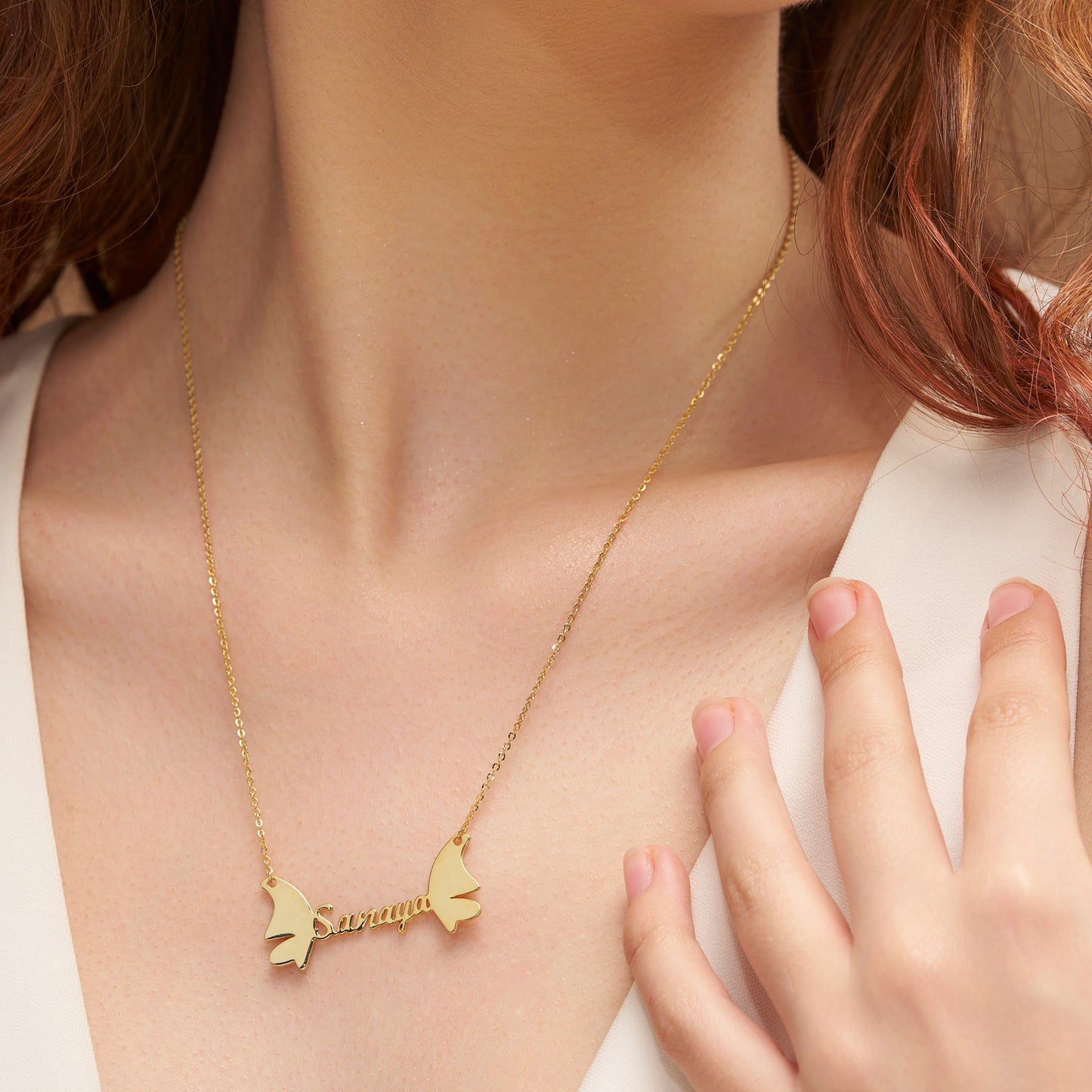 Butterfly Custom Name Necklace