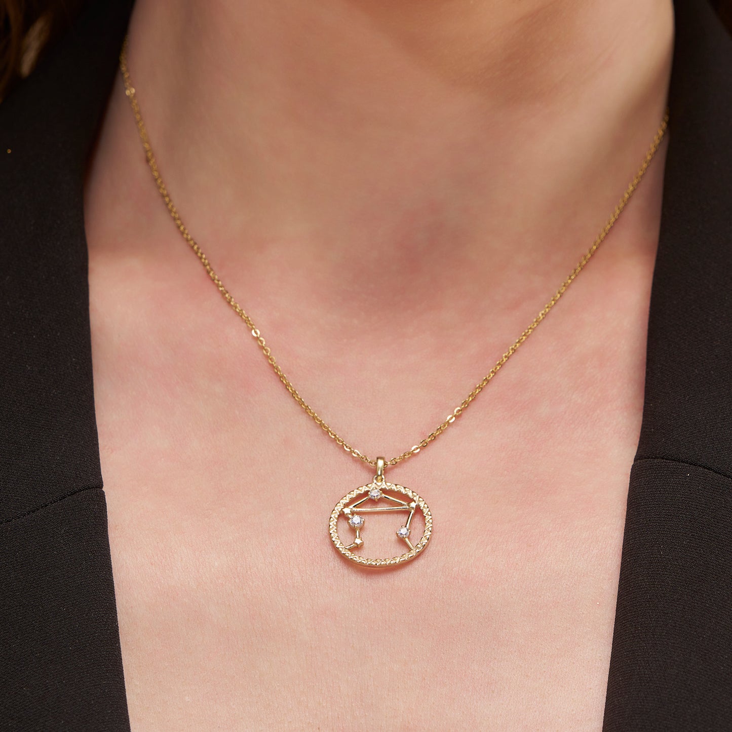 Zodiac Sign Silver Pendant