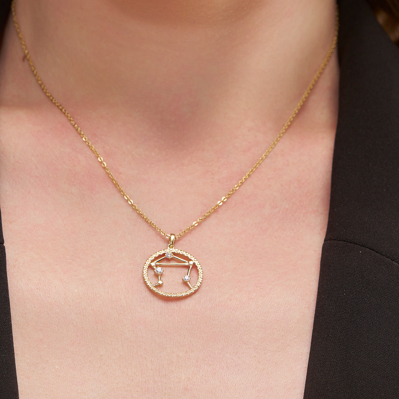 Zodiac Sign Silver Pendant