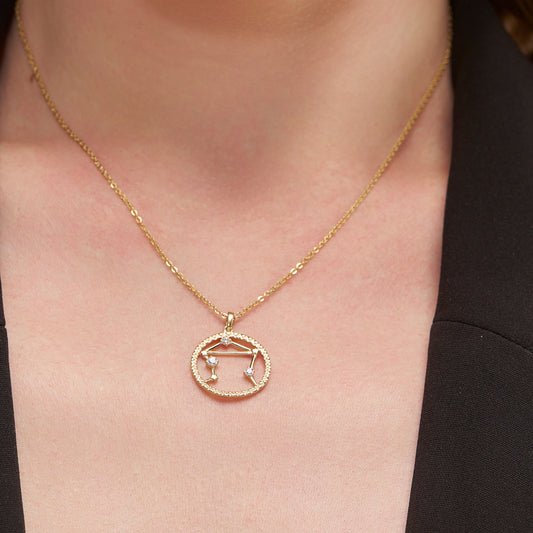 Zodiac Sign Silver Pendant - KYMEE