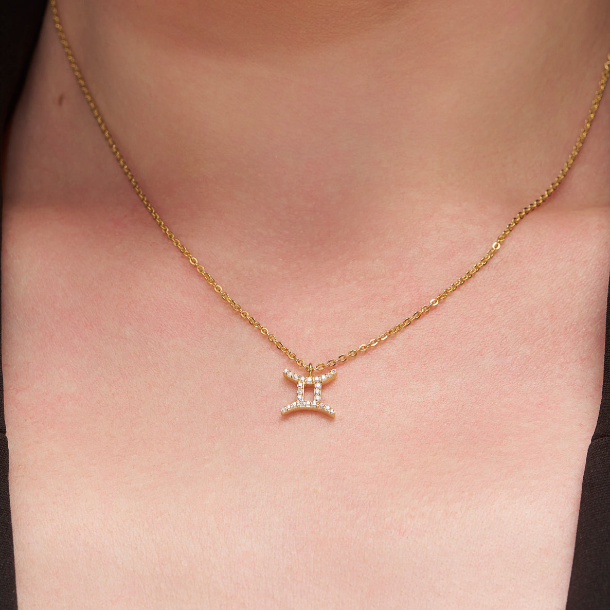 Zodiac Sign Gemini Silver Pendant - KYMEE