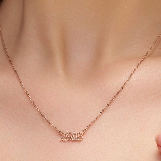 Special Date Silver Necklace - KYMEE