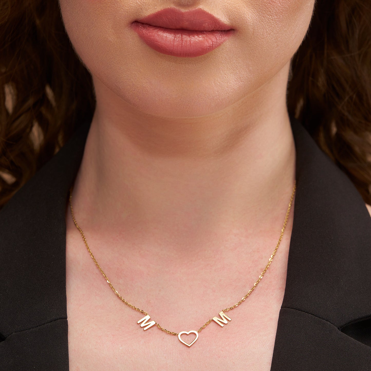 Couple Letter Silver Necklace - KYMEE