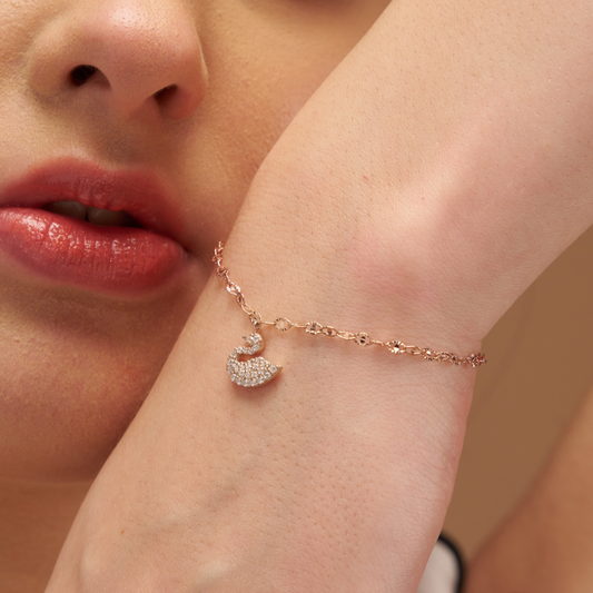 Charming Pave Set Duck Bracelet - KYMEE