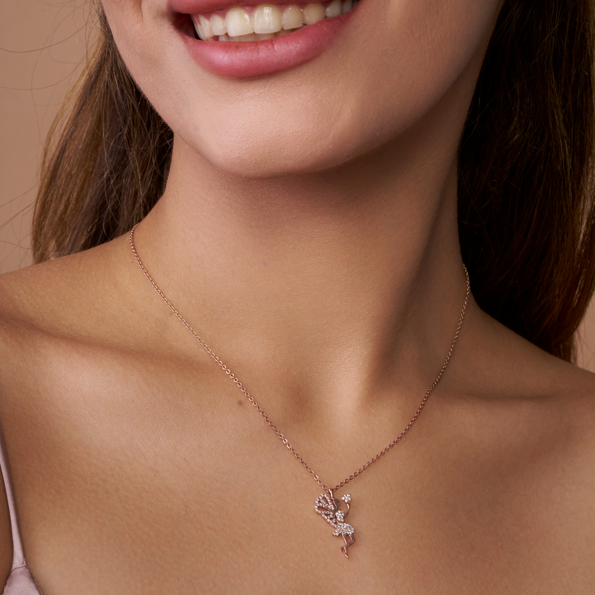 Whimsical Fairy Silver Necklace - KYMEE