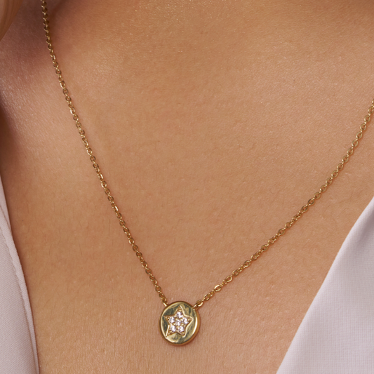 Starry Diamond Charm Necklace - KYMEE