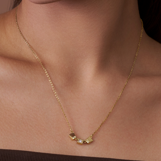 Modern Square Pendant Necklace - KYMEE