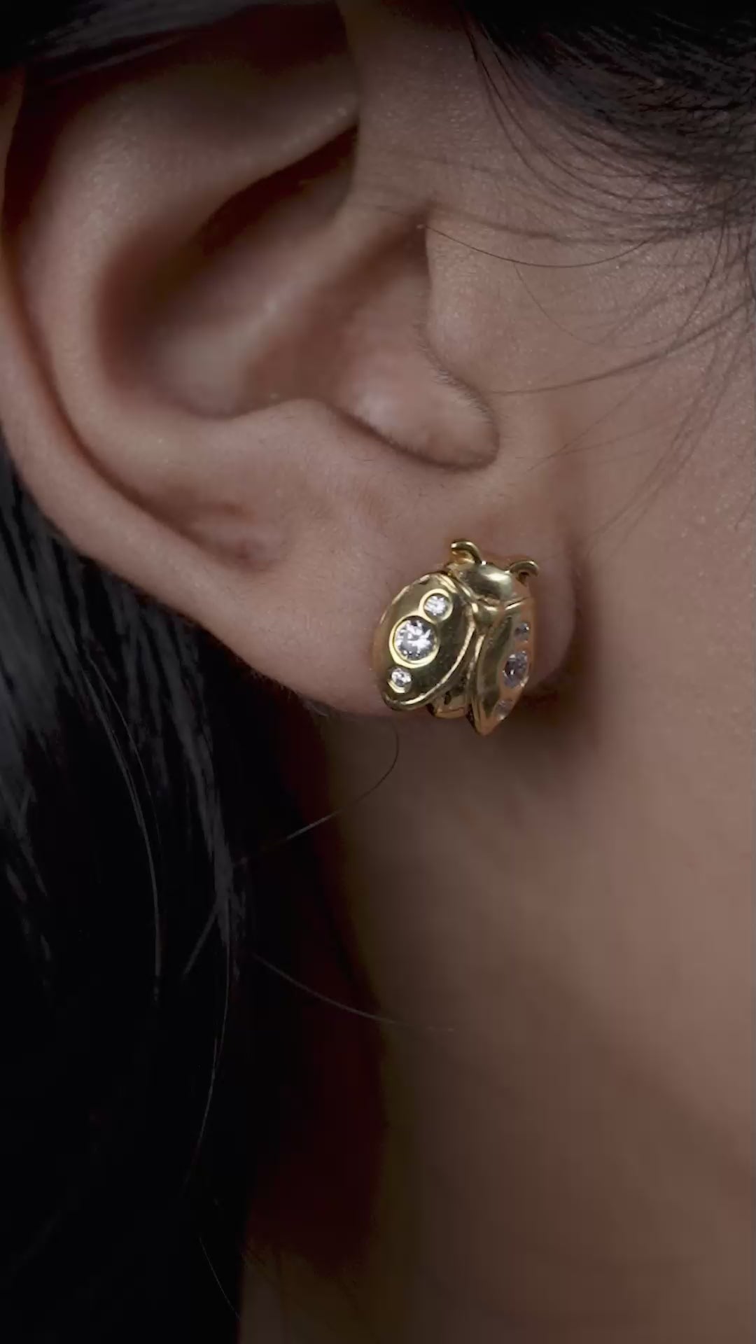 Adorable Ladybug Stud