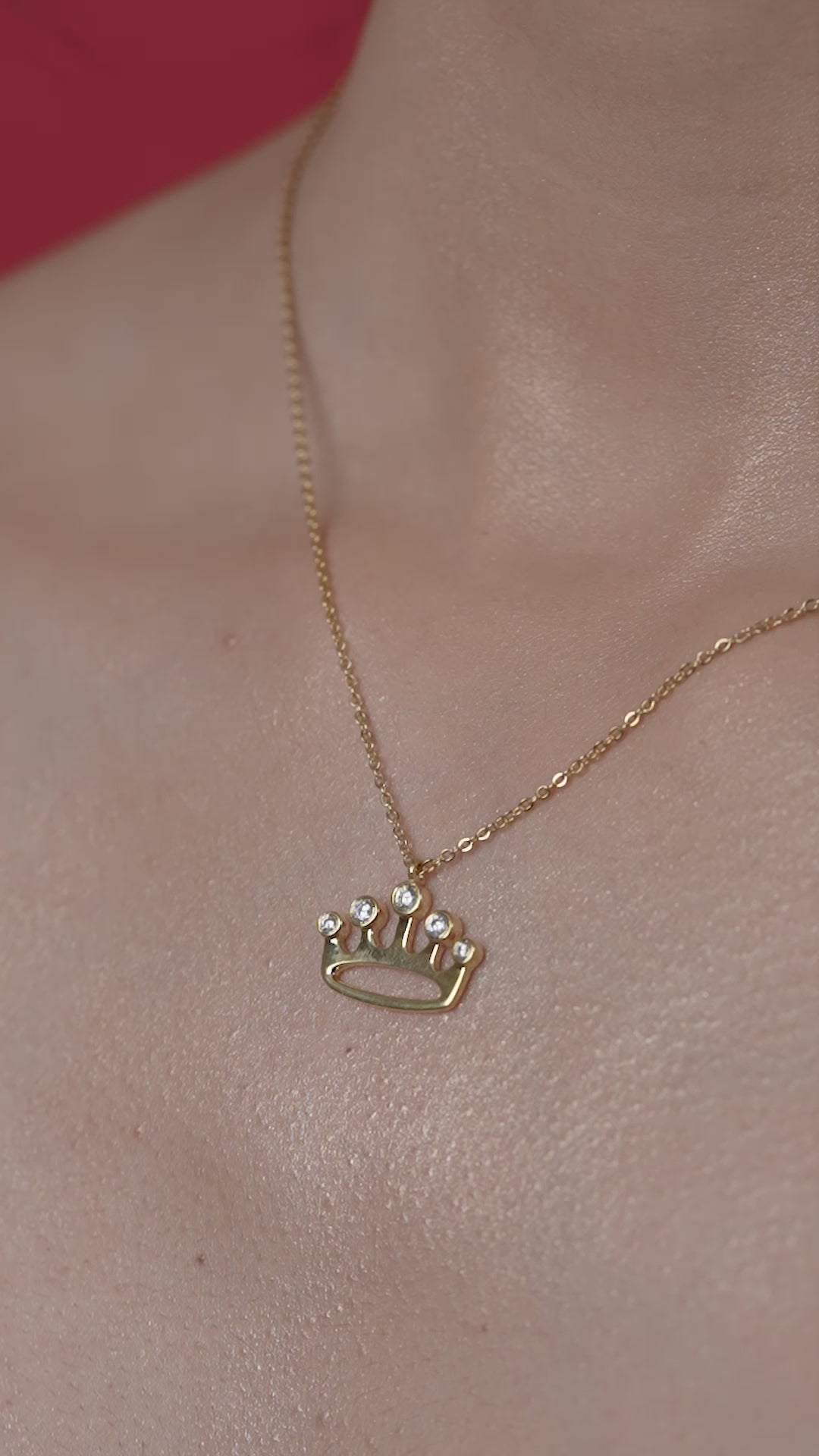 Queen Crown Logo Necklace