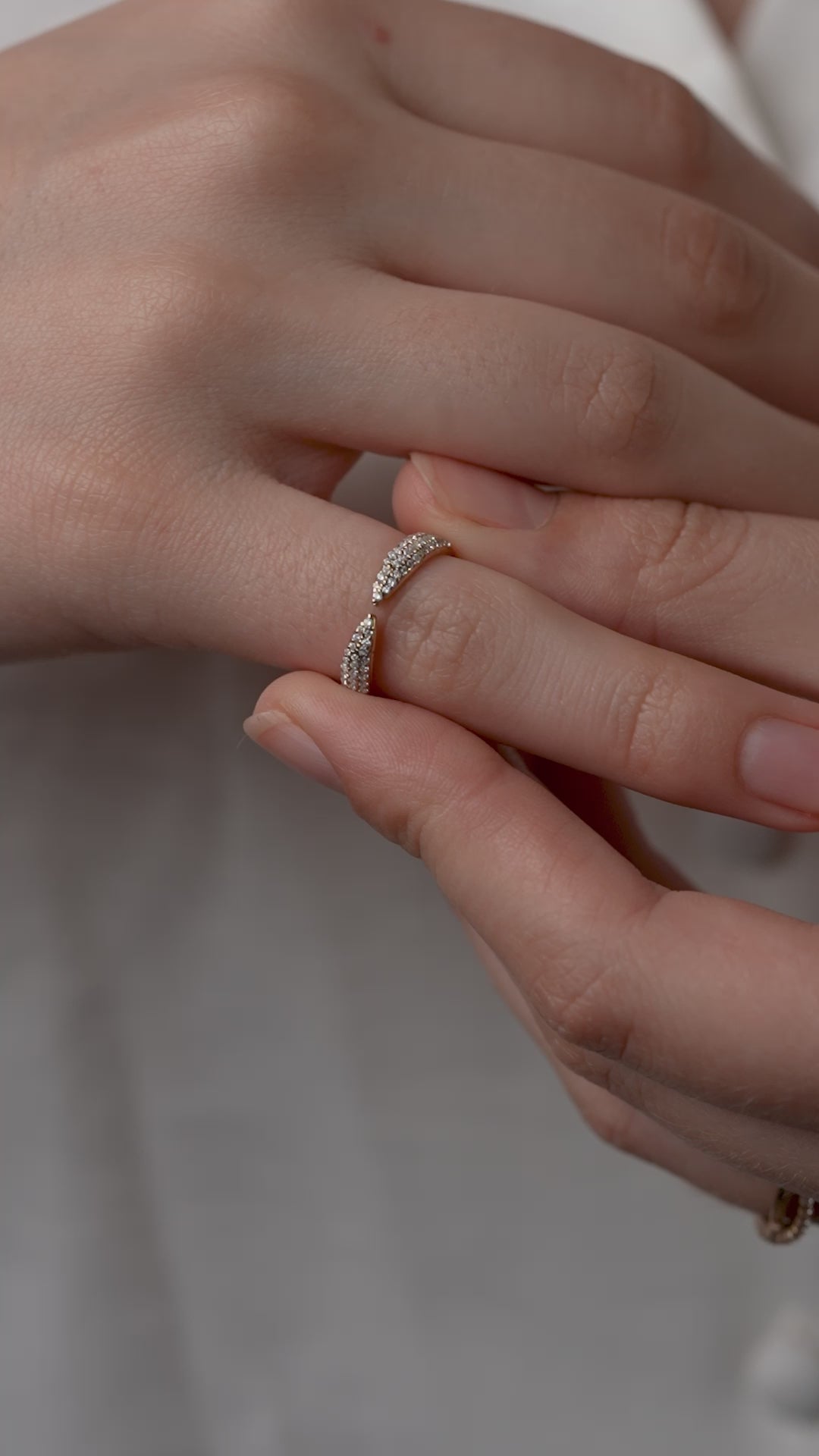 Diamond Open Cuff Band