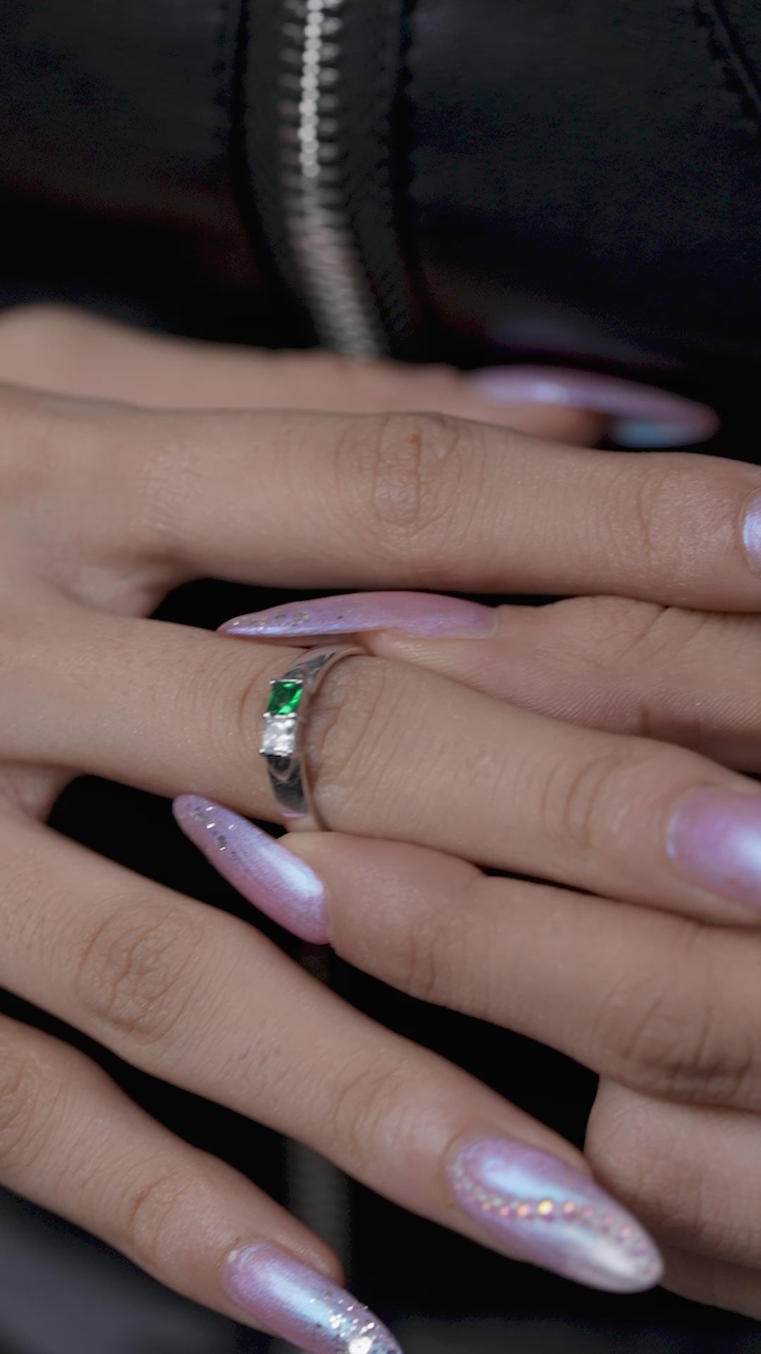 Asscher Twin Stone Ring