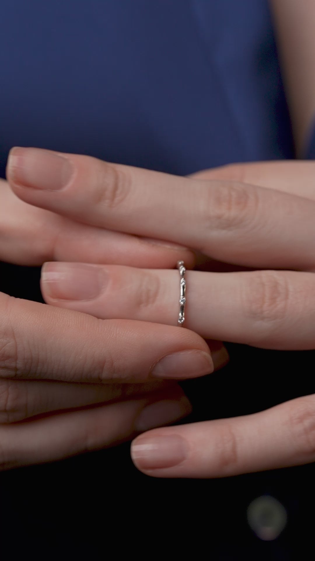 Minimalist Diamond Dot Ring