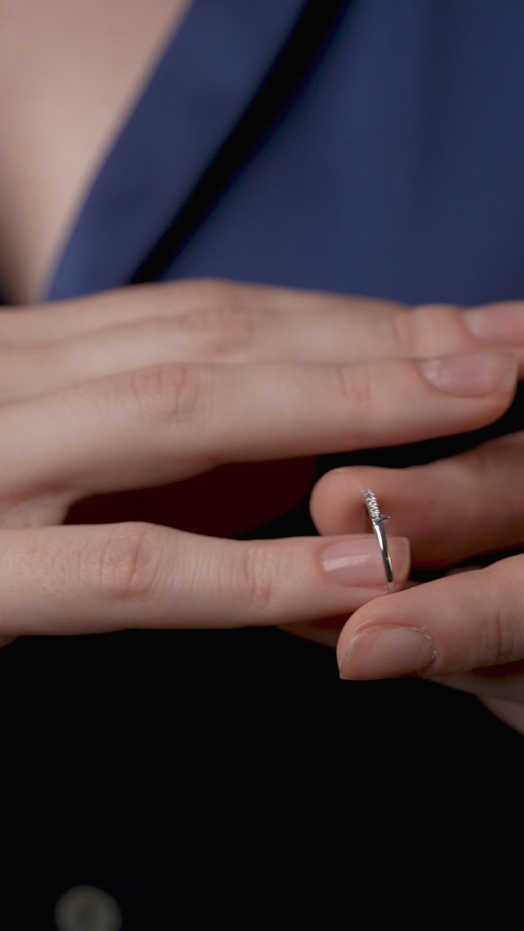 Half Eternity Diamond Band