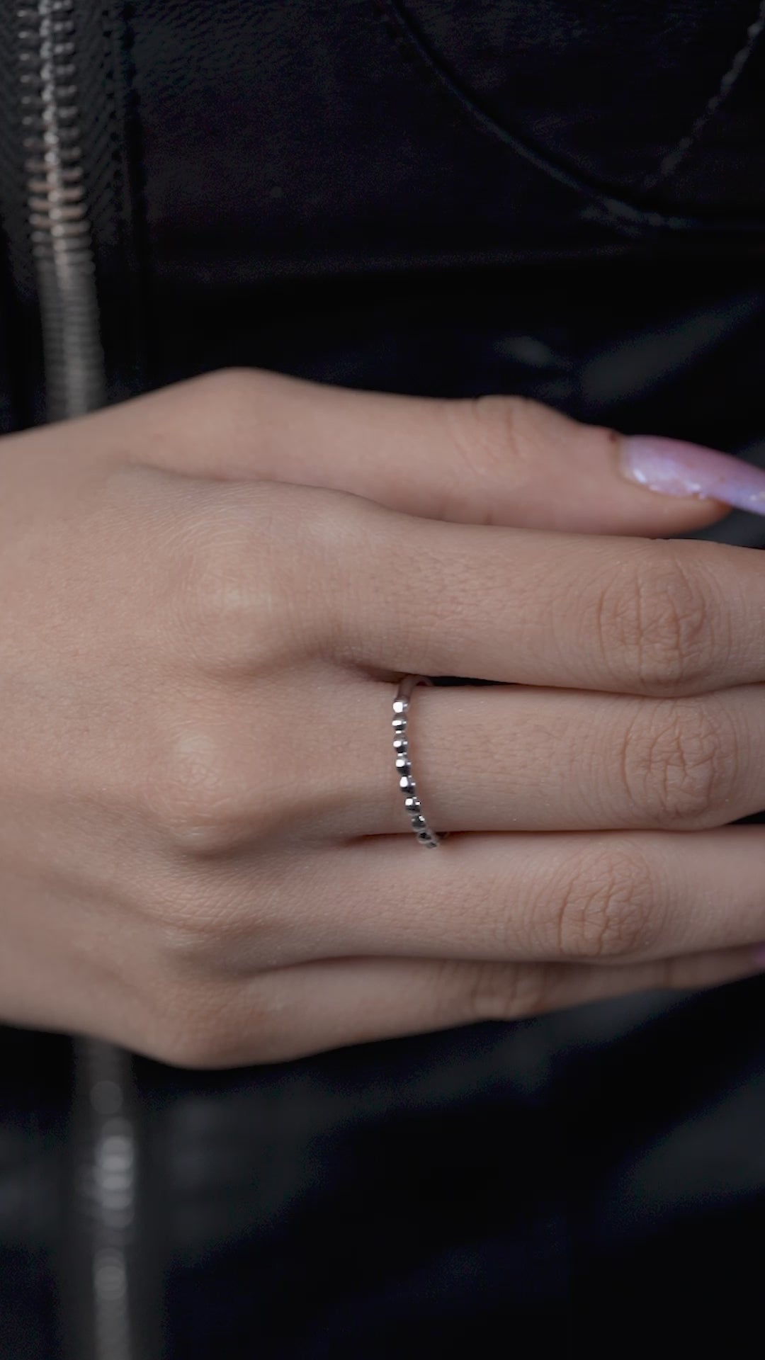 Oval Ball Style Stack Ring