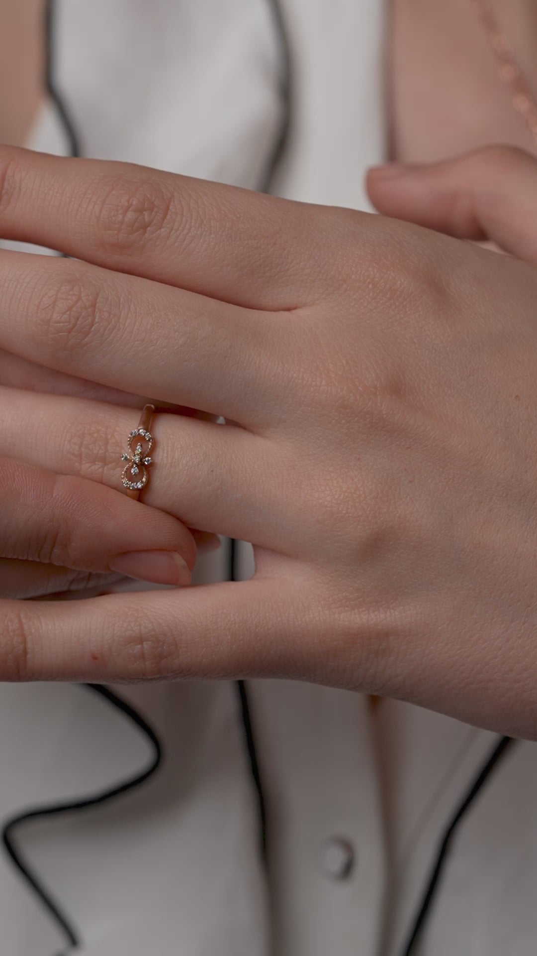 Diamond Bow Cocktail Ring