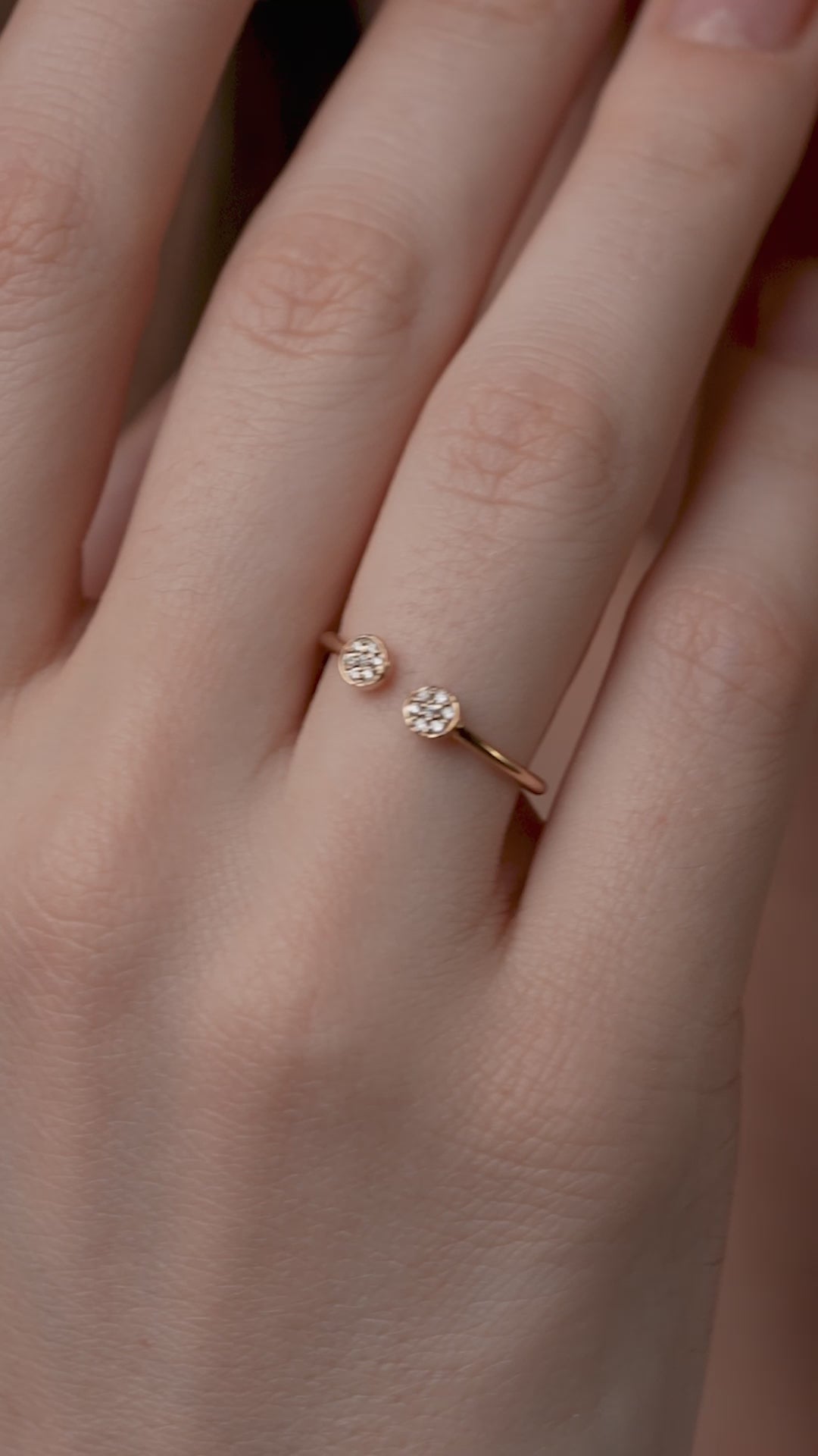 Twin Circle Diamond Ring