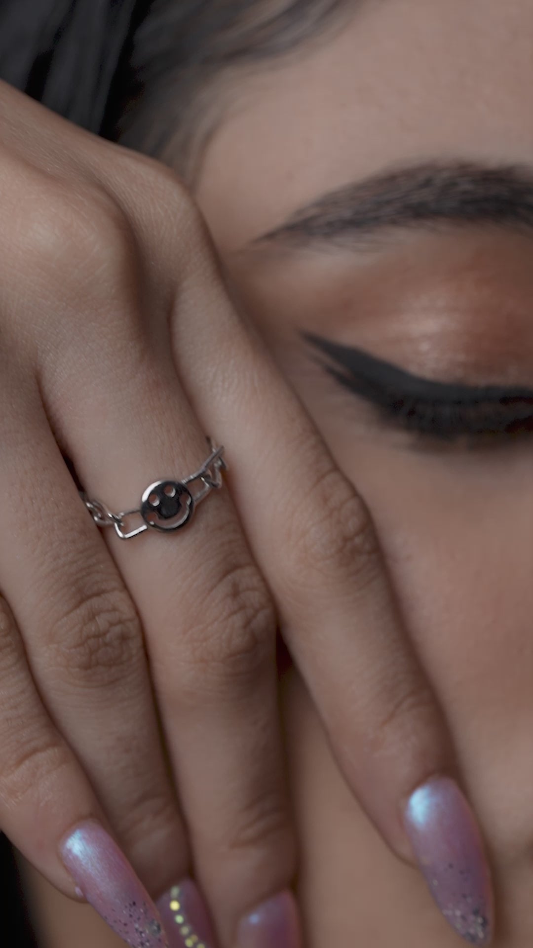 Charming Smiley Face Ring