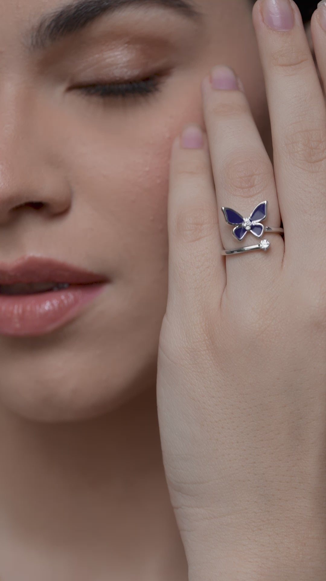 Butterfly Open-Ended Ring