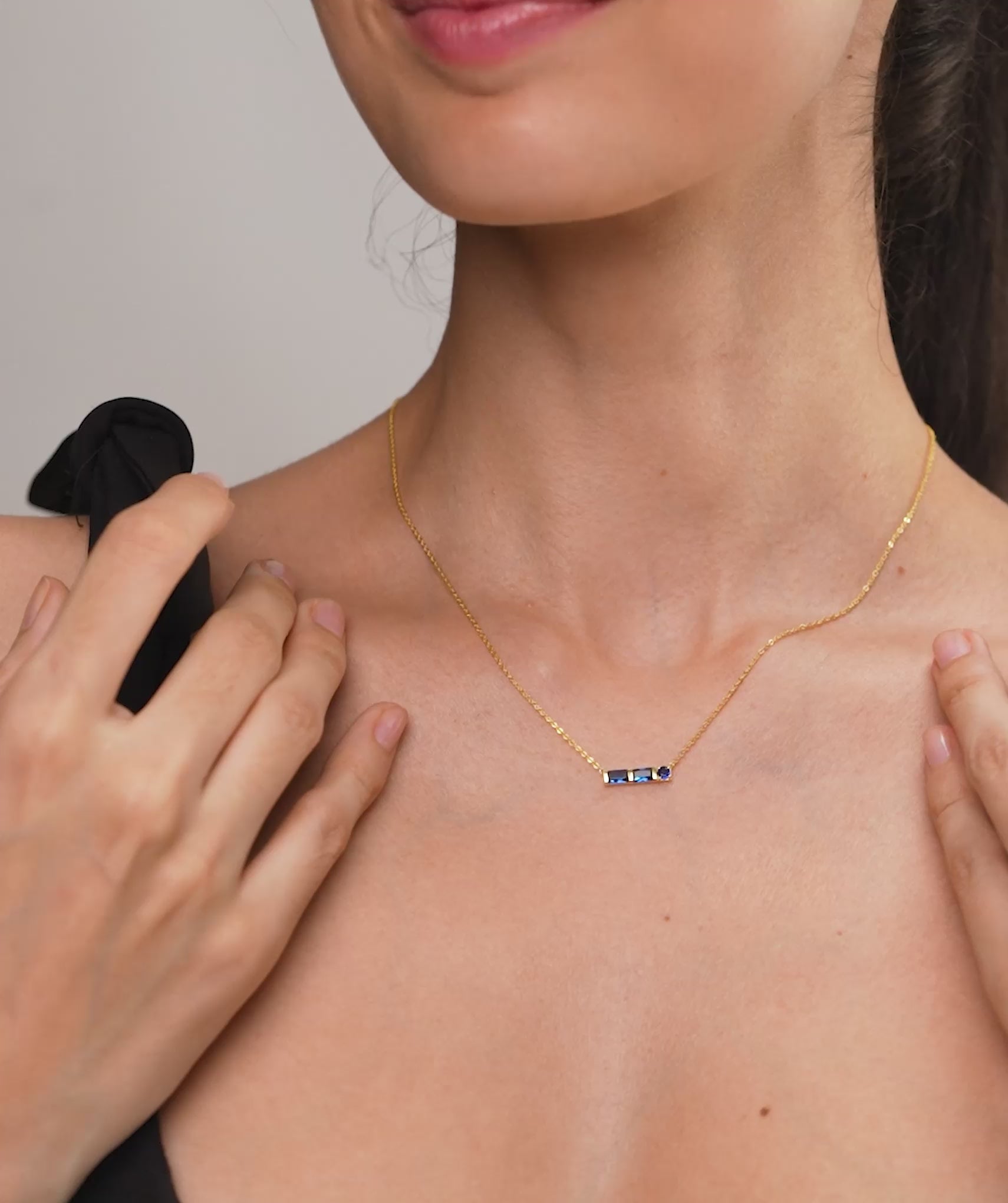 Blue Diamond Necklace
