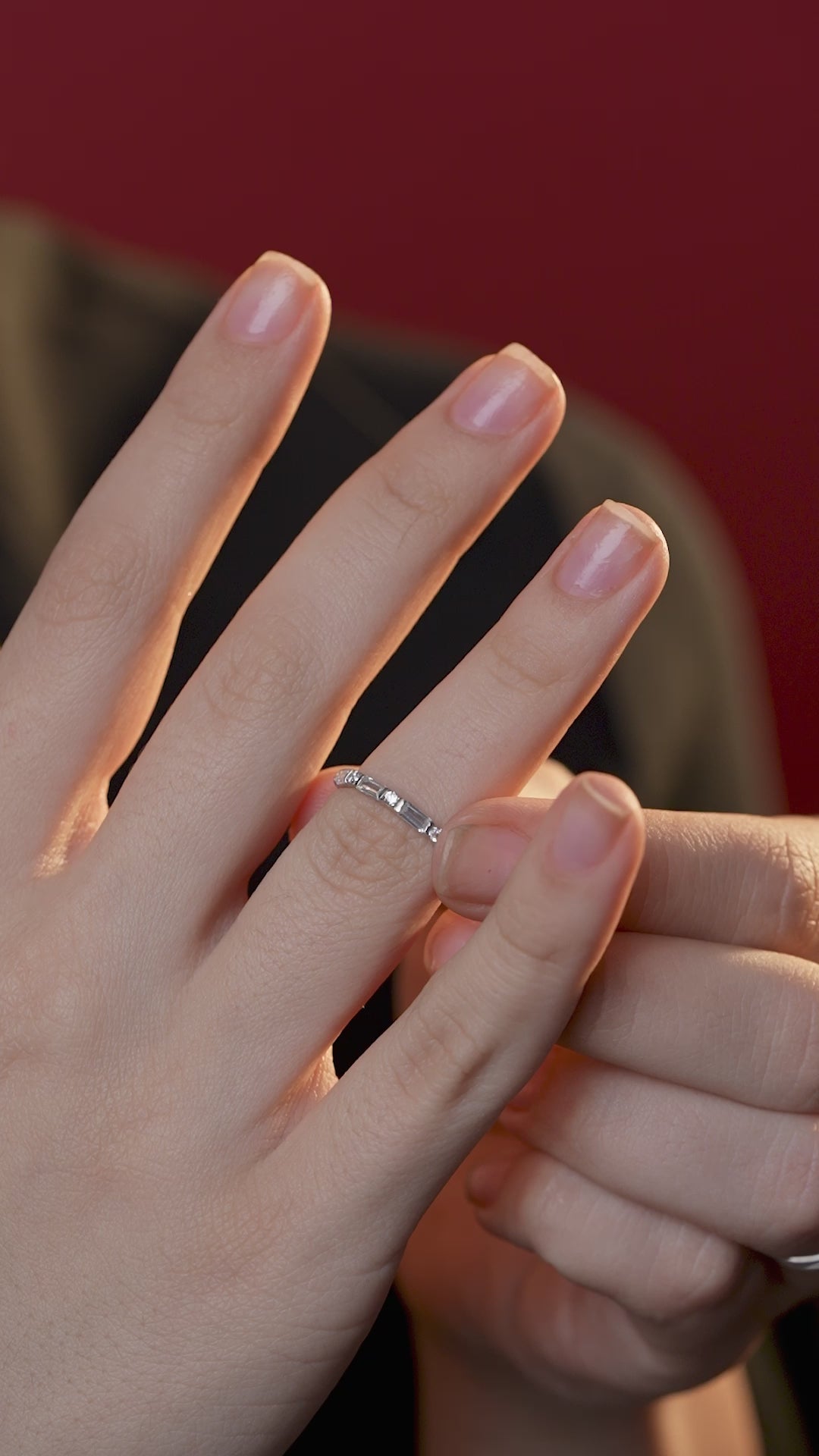 Baguette and Round Diamond Ring