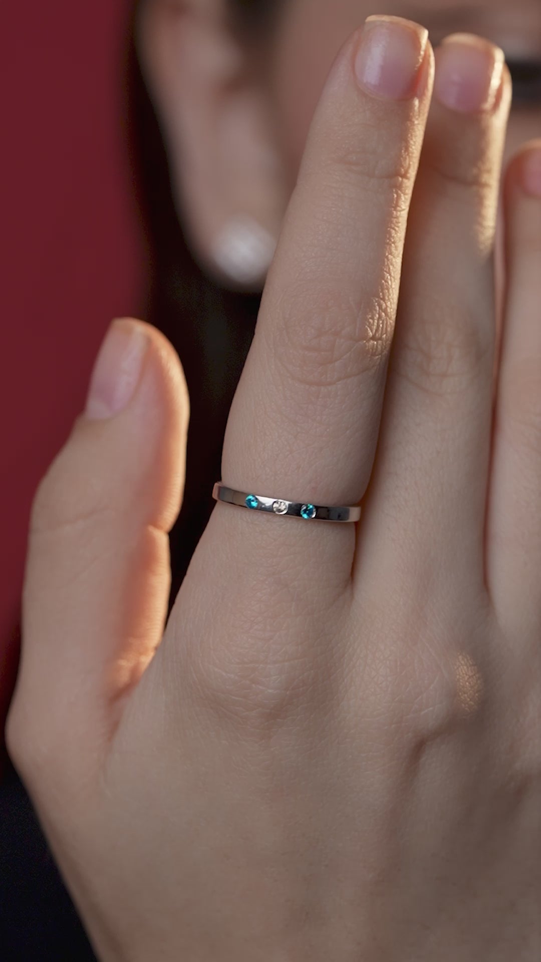 Trio Diamond Set Wedding Band