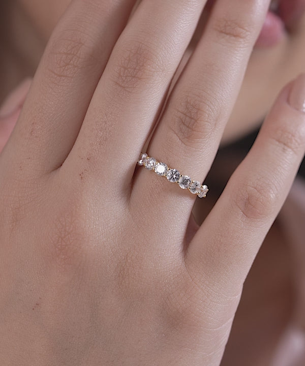 18K Gold Vermeil Classic Diamond Band