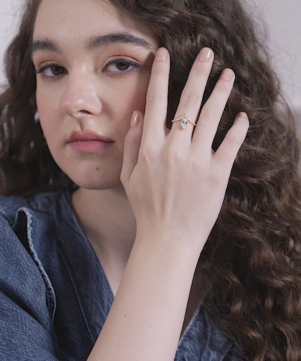 Pear Leaf Ring