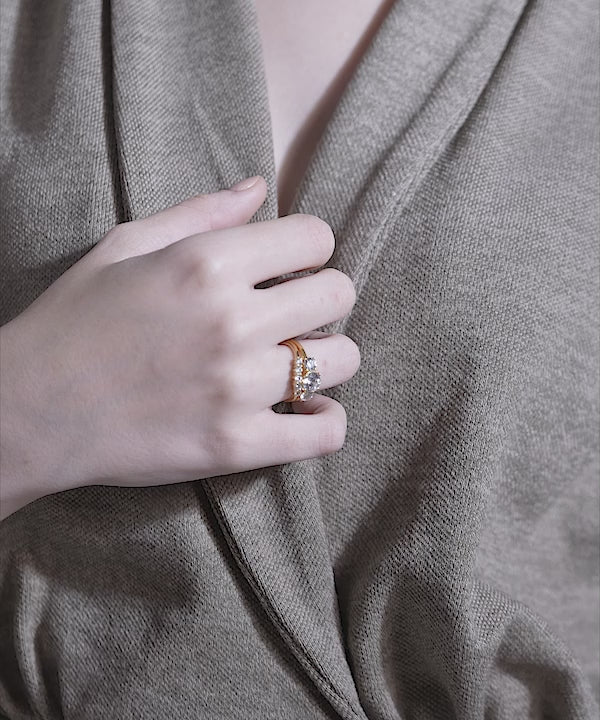 Classic Diamond Duo Ring Set