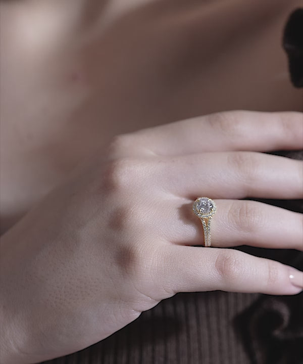 Radiant Halo Splendor Ring