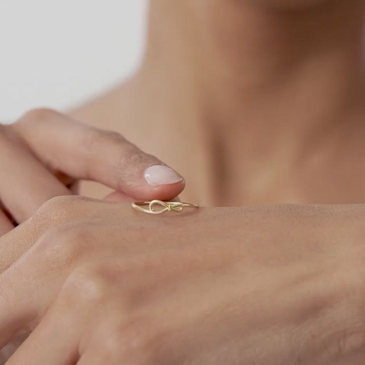 Delicate Ribbon Ring