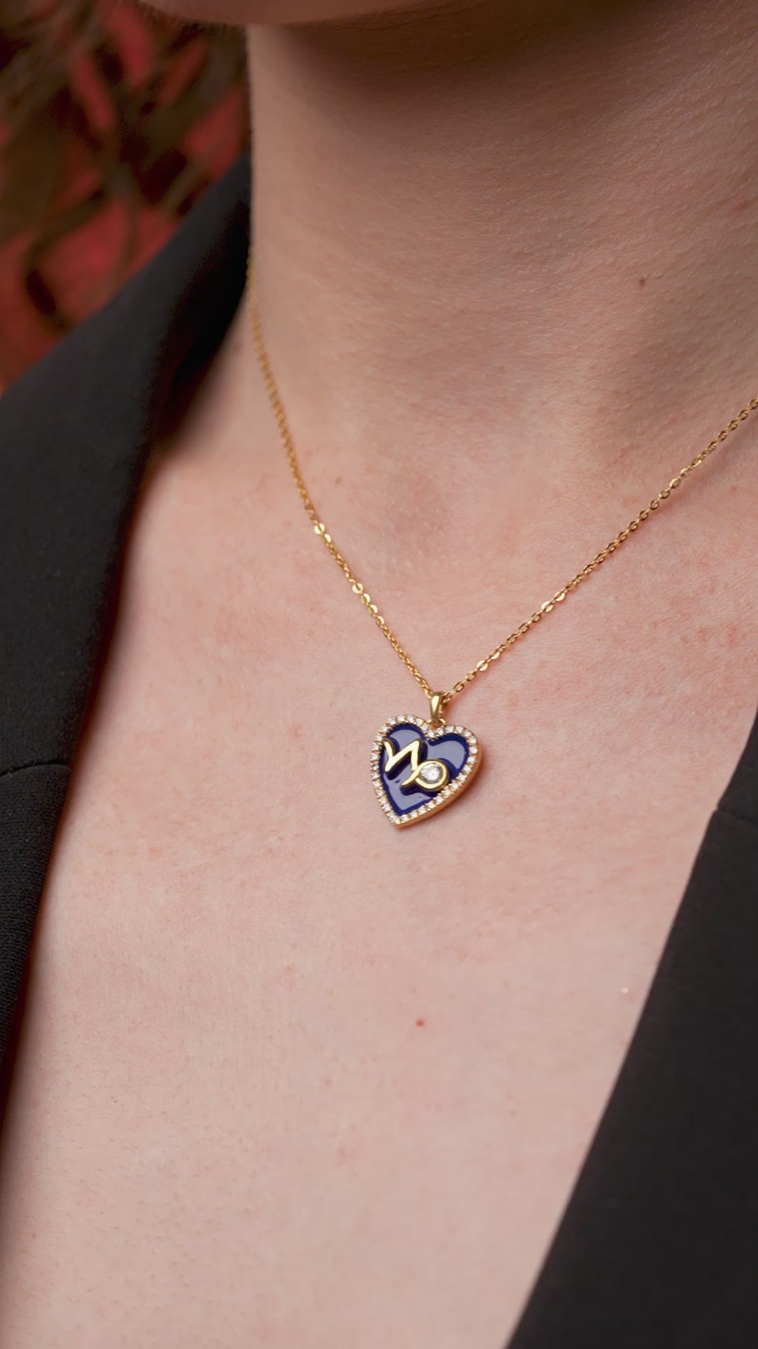 Wave Heart Necklace