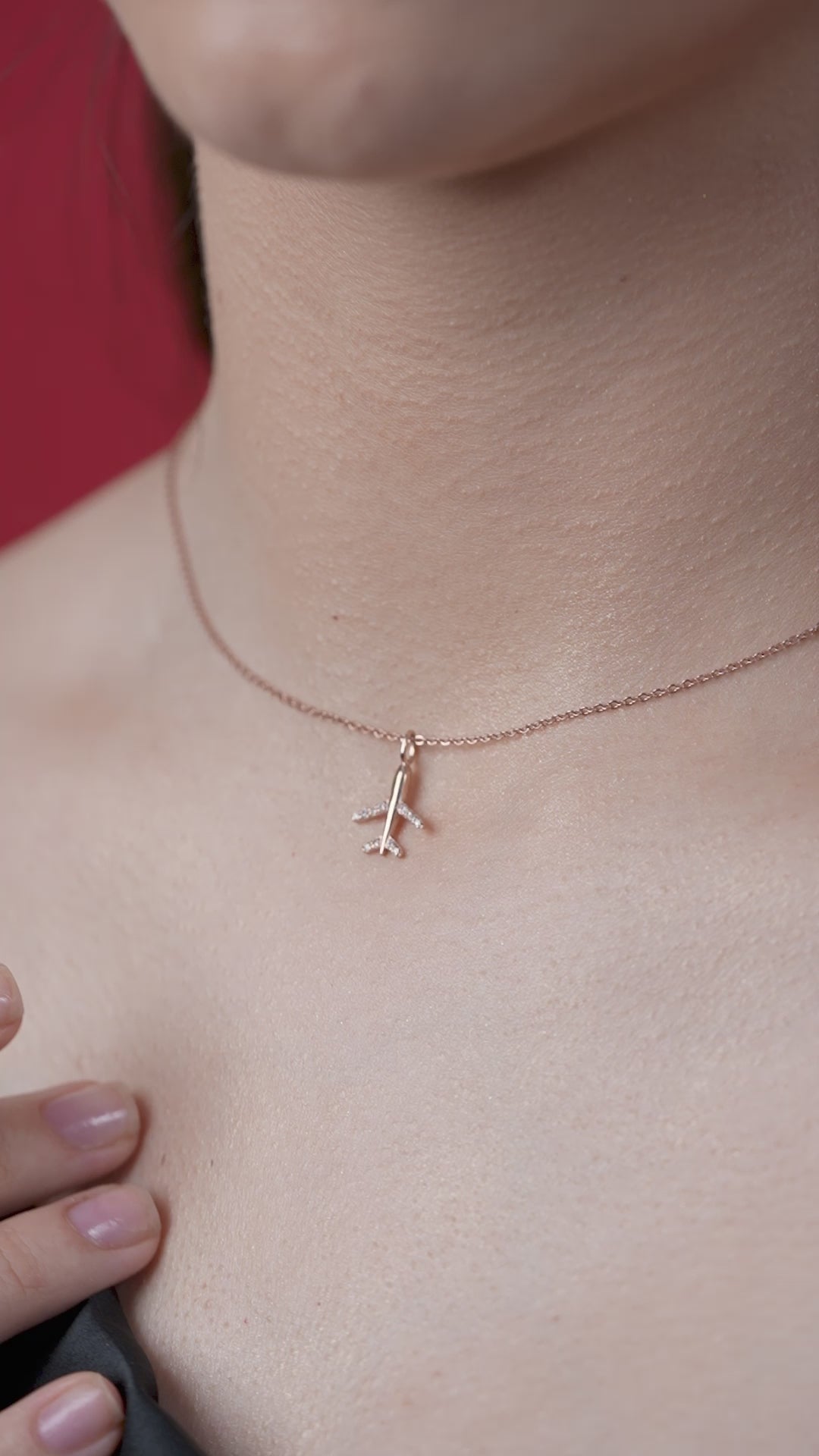 Aeroplane Charm Necklace