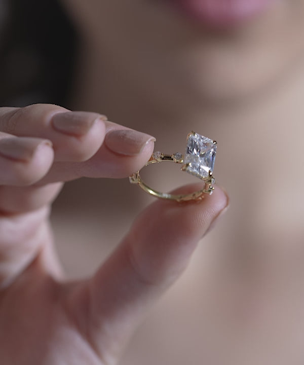 Glow Radiant Droplet Ring