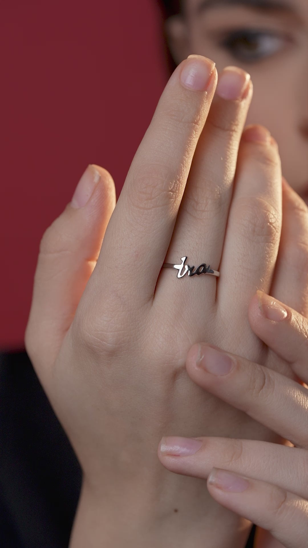 Personalized Ira Name Ring