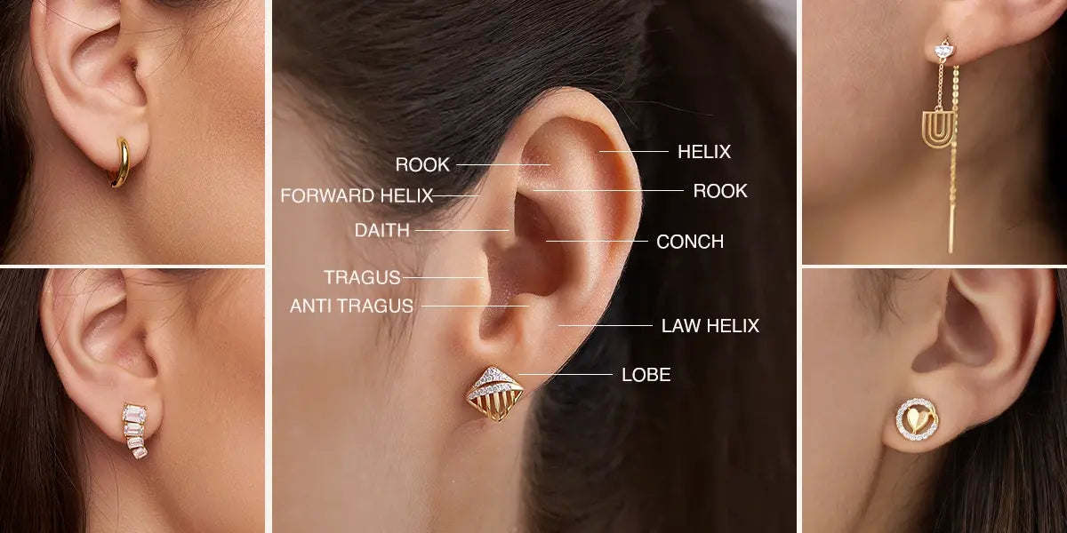ear piercing types and more