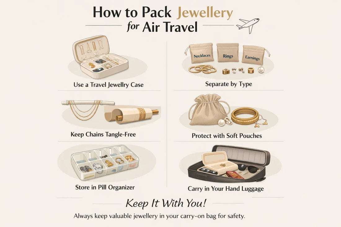How to Pack Jewellery for Air Travel