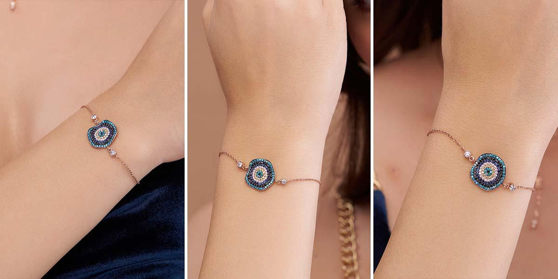 how to wear an evil eye bracelet