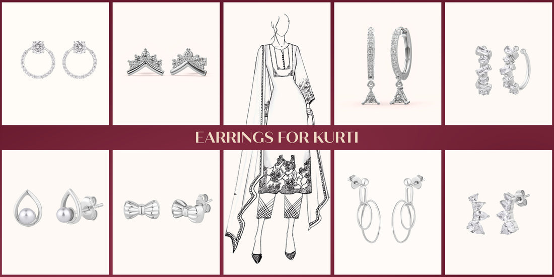earrings for kurti