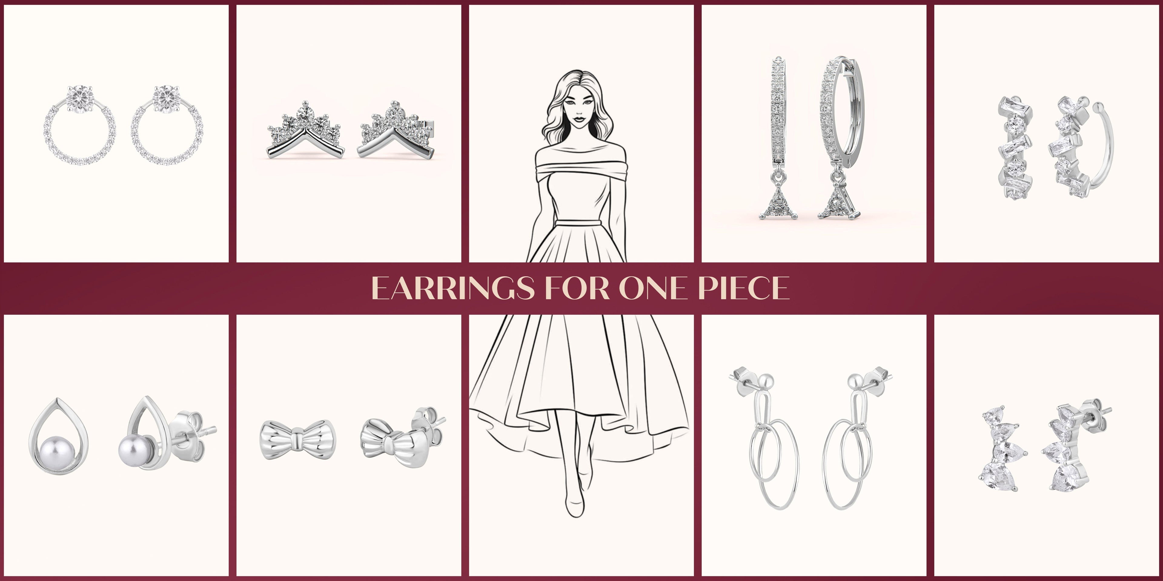 Earrings for One Piece Dress