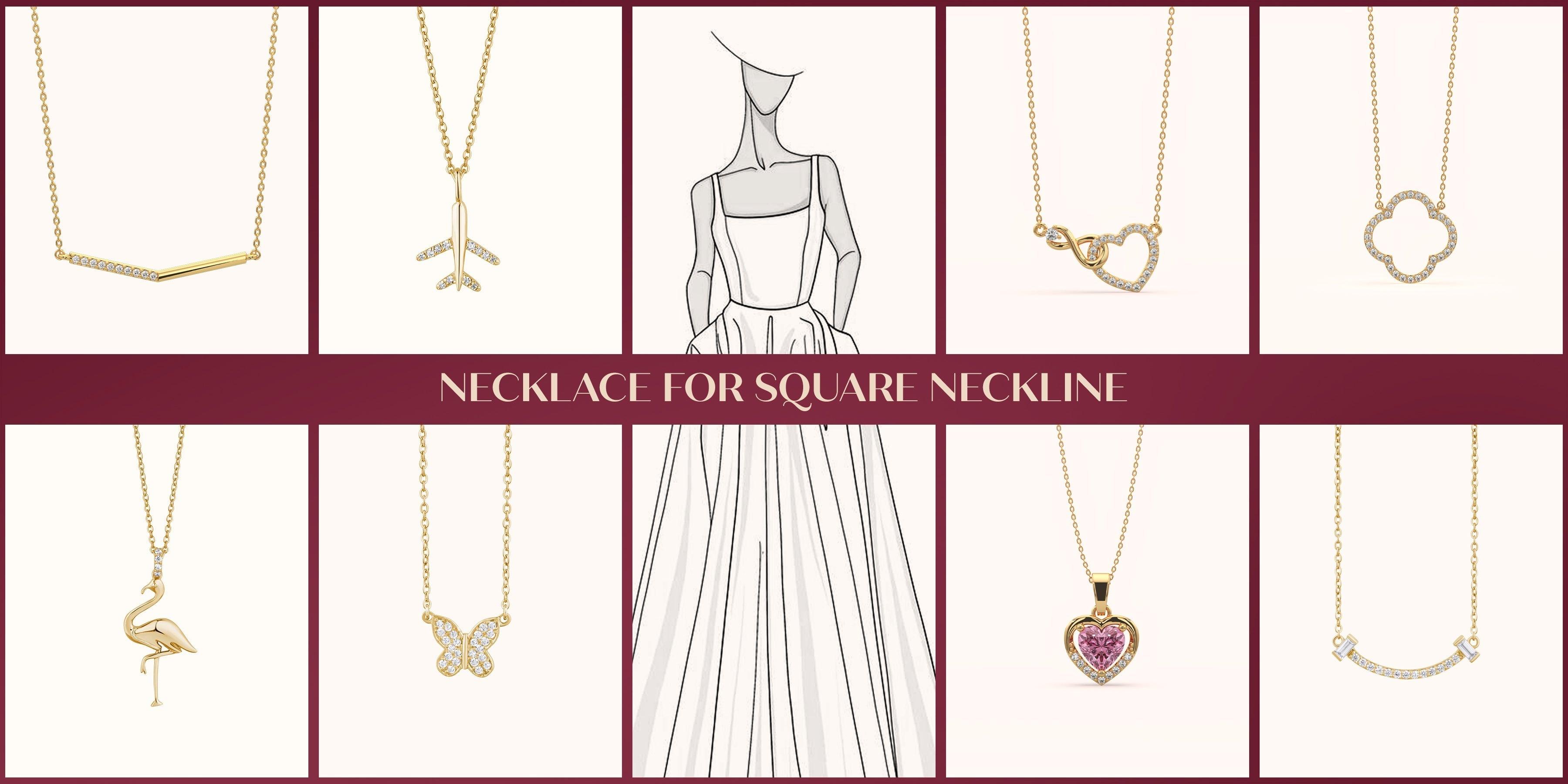 What Necklaces to Wear with a Square Neckline? A Gentle Style Guide - KYMEE